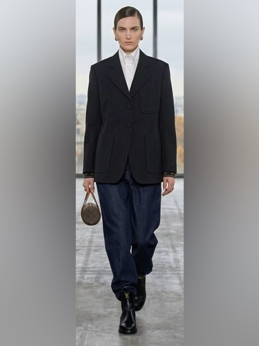 Louis Vuitton Uniforms Technical Patch Pocket BLK Blazer FR 36 US 4-6